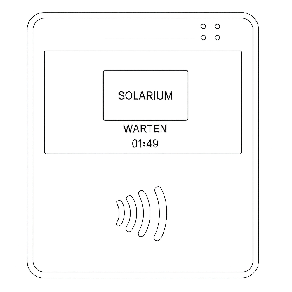 Darstellung der Solariumsteuerung RFID1
