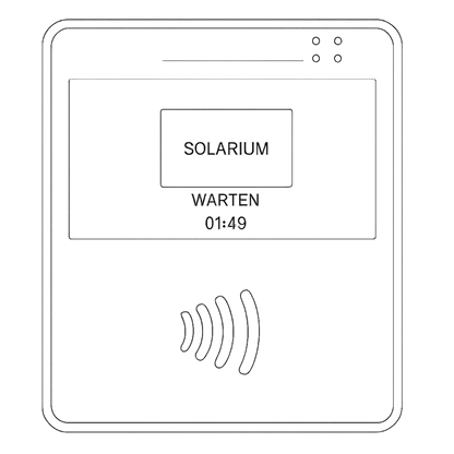 Darstellung der Solariumsteuerung RFID1