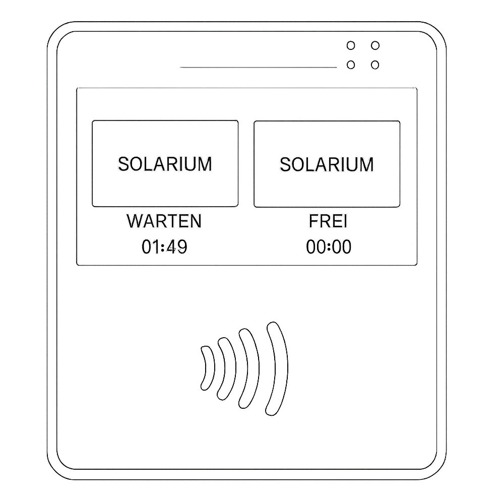 Darstellung der Solariumsteuerung RFID2