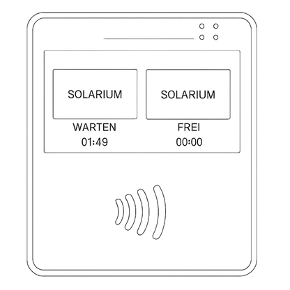 Darstellung der Solariumsteuerung RFID2