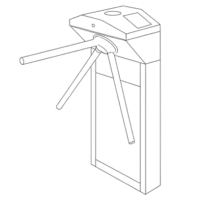 Darstellung einer TS1000 Drehsperre für Fitnessstudios