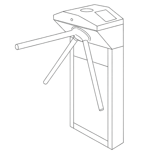Darstellung einer TS1000 Drehsperre für Fitnessstudios