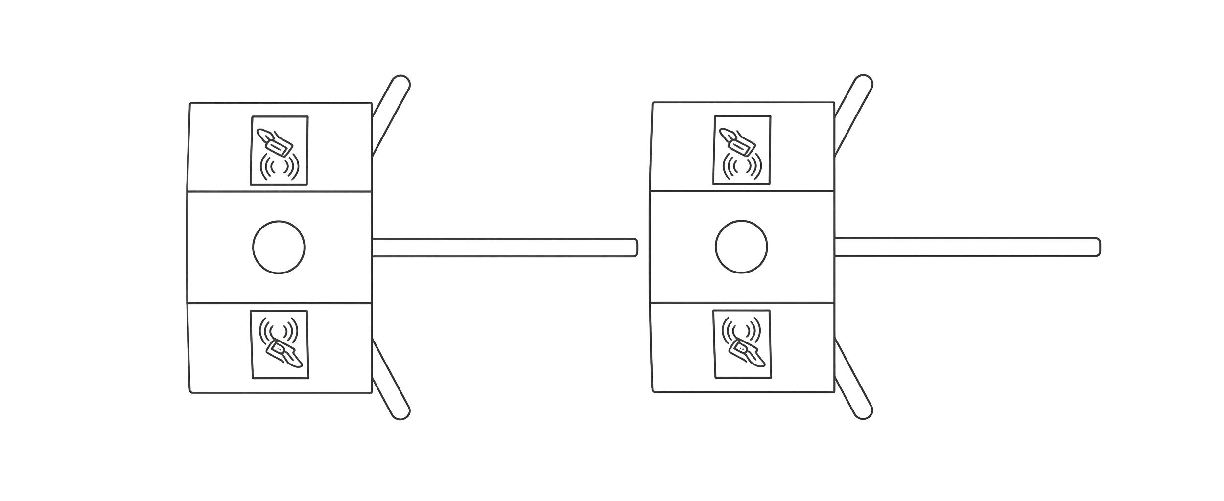 PNG Datei zweier TS1000 Drehsperren, die in Reihe geschaltet sind