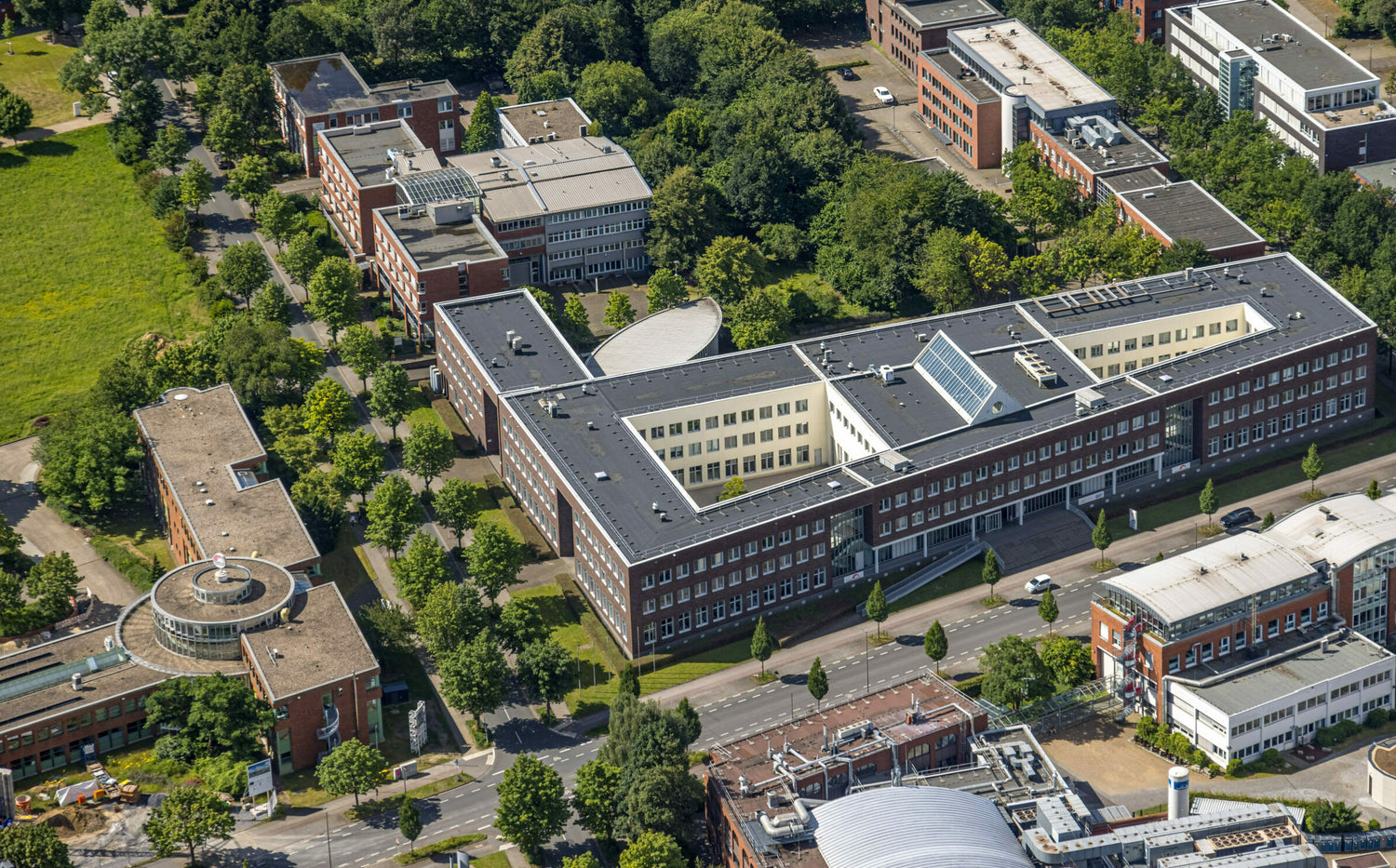Luftaufnahme des Technologie-Zentrums in Dortmund