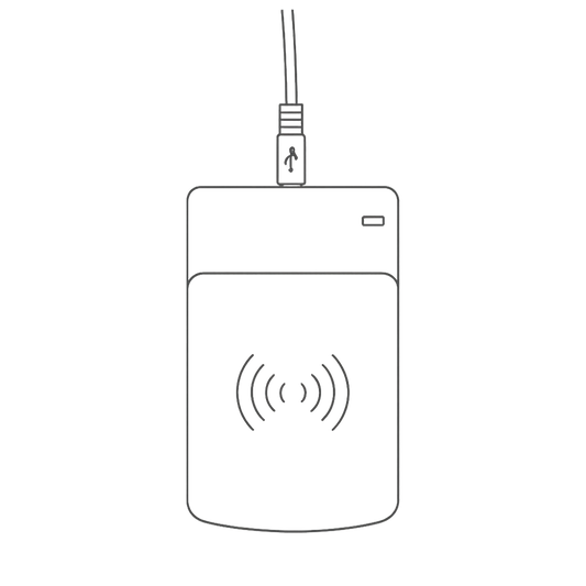 PNG Datei eines USB-RFID Zuweisungsgeräts 