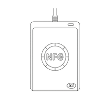 Vektorgrafik / Skizze des acs 1552U NFC Readers