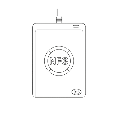 Vektorgrafik / Skizze des acs 1552U NFC Readers