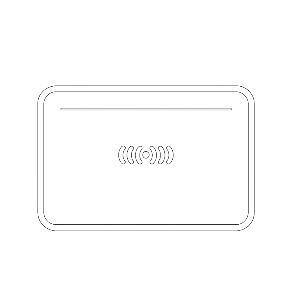 Vektorgrafik / Skizze des agilea RFID Check-In gerets