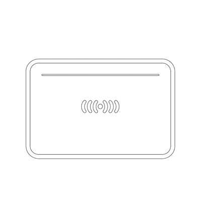 Vektorgrafik / Skizze des agilea RFID Check-In gerets