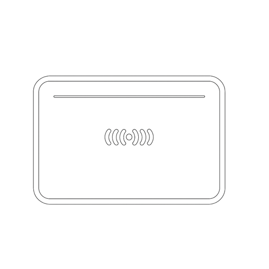 Vektorgrafik / Skizze des agilea RFID Check-In gerets