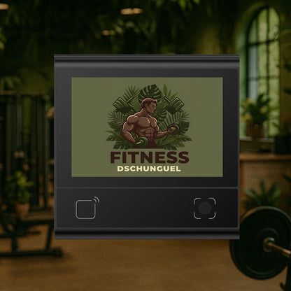 Produktbild des agilea Go im grün gehaltenen Design für das Studio Fitness Dschunguel